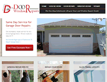 Tablet Screenshot of doorwindowrepairs.com